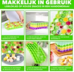 Axties - IJsblokjesvorm Met Deksel - Siliconen - Multicolor - 4 Stuks 10 Axties - IJsblokjesvorm Met Deksel - Siliconen - Multicolor - 4 Stuks -Kookgerei Koning Verkoop 1200x1167 6