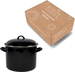 Orange85 Soeppan - Stamppot Pan - Inductie - Zwart - 8 Liter - Staal - Alle Warmtebronnen -Kookgerei Koning Verkoop 1200x1168 16