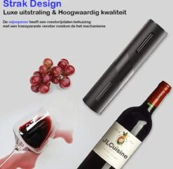 Luxe Elektrische Kurkentrekker Set - Elektrische Kurkentrekker Wijn - Elektrische Wijnopener - Wijnset - Wijn Accessoires - Kurkentrekker - Elektrische Kurkentrekker Set - Elektrische Kurkentrekker Oplaadbaar -Kookgerei Koning Verkoop 1200x1170 27