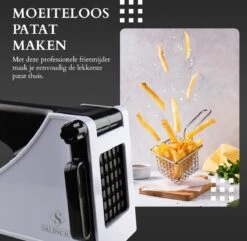 Salincio Frietsnijder – Sterke RVS Mes - Patatsnijder - Groentesnijder - Mes Voor Patat - Compact En Veilig -Kookgerei Koning Verkoop 1200x1170 8
