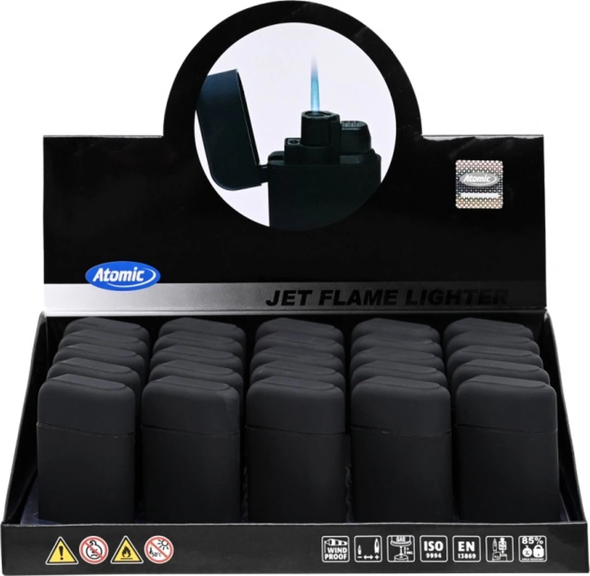 Atomic Vuurwerk Aansteker Met Stormvlam (per Stuk) 2 Atomic Vuurwerk Aansteker Met Stormvlam (per Stuk) - Afbeelding 2