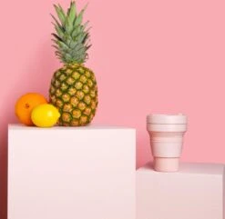 STOJO - Opvouwbare Beker - To Go - Roze - 237ml (8oz) - Herbruikbaar -Kookgerei Koning Verkoop 1200x1171 4