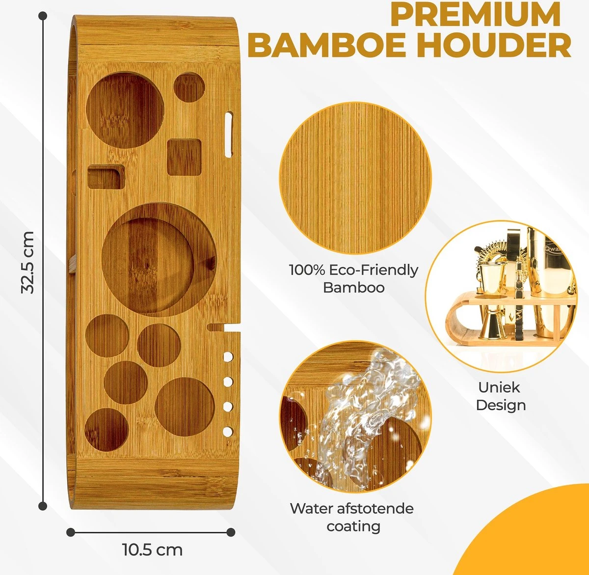 Cocktail Set - 20 Delig (750ml) - Cocktail Shaker Set - Incl. Nederlandstalig Recepten E-book – Valentijn - Luxe Cadeau Man Vrouw - Shaker Set – Goudkleurig – Qwality 5 Cocktail Set - 20 Delig (750ml) - Cocktail Shaker Set - Incl. Nederlandstalig Recepten E-book – Valentijn - Luxe Cadeau Man Vrouw - Shaker Set – Goudkleurig – Qwality - Afbeelding 5