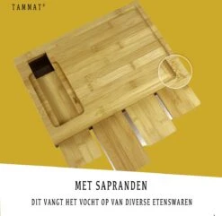 TammaT® Snijplank Hout - Met Opvangbakken - Bamboe Snijplank - Met Rasp - Stapelbaar Voorraadbakjes - Keuken Accessoires - Groentesnijder - Snijplank Hout - BBQ -Kookgerei Koning Verkoop 1200x1172 10