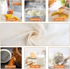 BOTC Kaasdoek - Passeerdoek - 95 X 90 Cm - 2 Stuks -zachte Neteldoek - Passeerdoek - 100% Linnen – Ongebleekt - Micromousseline 14 BOTC Kaasdoek - Passeerdoek - 95 X 90 Cm - 2 Stuks -zachte Neteldoek - Passeerdoek - 100% Linnen – Ongebleekt - Micromousseline -Kookgerei Koning Verkoop 1200x1176 19