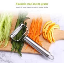 IGOODS Dunschiller Roestvrijstalen 2-in-1 Julienne Dunschiller Perfect Voor Wortel Aardappel Meloen Gadget Groente Fruit -Kookgerei Koning Verkoop 1200x1176 8