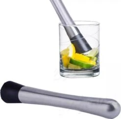Thuys Cocktailstamper - Cocktail Stamper - Muddler - Tonic Stamper - Citroen Stamper - RVS - Zilver -Kookgerei Koning Verkoop 1200x1177 36