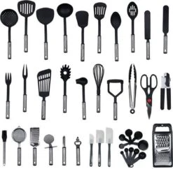 Kookgerei Set - Zwart - 42-delig - Keukengerei -Kookgerei Koning Verkoop 1200x1178 14