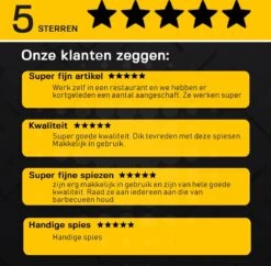 Ferodelli Kebab Spiezen - Bbq Spiezen - Set Van 6 - Barbeque Accesoires - Premium -Kookgerei Koning Verkoop 1200x1178 22