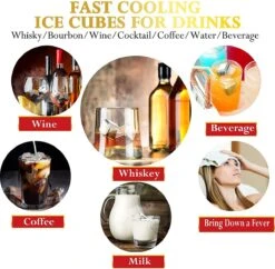 BOTC RVS Whiskey Stones Set - 9 Delig Whisky Stenen Met Ijs Tang - Herbruikbare Ijsblokjes - Metalen Ice Cubes Herbruikbaar -Kookgerei Koning Verkoop 1200x1178 26