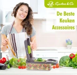 Gastro & Co® 8-Delige Mandoline - Multifunctionele Groentesnijder Inclusief Eiwitscheider & Schoonmaakborstel - Groente & Fruit Snijder - Julienne Keukensnijder - Keuken Snijmachine - Fruitsnijder - Uiensnijder - Patatsnijder - Frietsnijder 11 Gastro & Co® 8-Delige Mandoline - Multifunctionele Groentesnijder Inclusief Eiwitscheider & Schoonmaakborstel - Groente & Fruit Snijder - Julienne Keukensnijder - Keuken Snijmachine - Fruitsnijder - Uiensnijder - Patatsnijder - Frietsnijder -Kookgerei Koning Verkoop 1200x1178 9