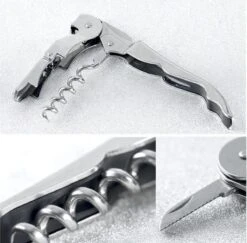 Kurkentrekker - Wijnopener - Bieropener - Kelnermes - Flesopener- Bierflesopener - Volledig RVS -Kookgerei Koning Verkoop 1200x1180 12