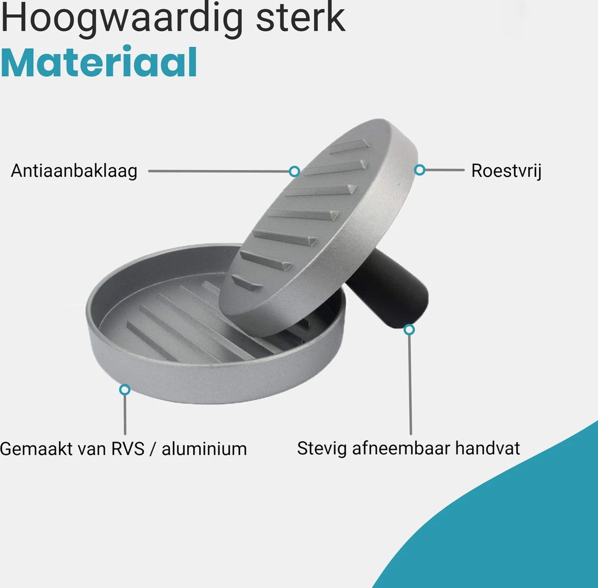 ProudProducts Hamburgerpers Met 100 Wax Papiertjes – Hamburgermaker – Hamburger Pers - BBQ Accesoires - RVS 6 ProudProducts Hamburgerpers Met 100 Wax Papiertjes – Hamburgermaker – Hamburger Pers - BBQ Accesoires - RVS - Afbeelding 6