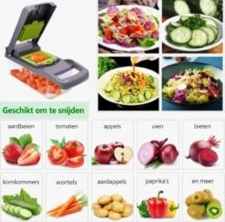 Mandoline - Groentesnijder - Groentehakker - Multifunctioneel - Snijmachine Groenten En Fruit - Uiensnijder - Keukensnijder - Fruitsnijder -Kookgerei Koning Verkoop 1200x1180 6