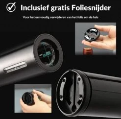 Merkloos Elektrische Kurkentrekker - Wijnopener - Luxe Set - Wijn Opener Accessoires - Kurkentrekker - Flessenopener - Wijnstopper - Foliesnijder - Complete Set 14 Merkloos Elektrische Kurkentrekker - Wijnopener - Luxe Set - Wijn Opener Accessoires - Kurkentrekker - Flessenopener - Wijnstopper - Foliesnijder - Complete Set -Kookgerei Koning Verkoop 1200x1181 33