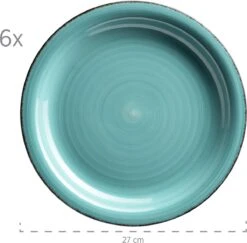 Mäser Bordenset Voor 6 Personen In Moderne Vintage Look, 12-delig Tafelservies, Handbeschilderd -Kookgerei Koning Verkoop 1200x1181 5