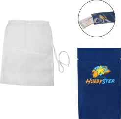 Kaasdoek - Passeerdoek - Neteldoek - Passeerzeef - Notenmelkzak - Zeefdoek - 200 Mesh - 15x20 Cm -Kookgerei Koning Verkoop 1200x1182 10