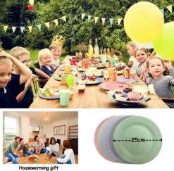 Onbreekbare Borden Van 25 Cm, 6-delige Set, Herbruikbare Platte Borden Met Luffas-afwasborstels, Eetborden, Kunststof, Licht Voor Feestjes, Kamperen, BBQ/pizza, Magnetronbestendig, Vaatwasmachinebestendig, BPA-vrij (veelkleurig) 8 Onbreekbare Borden Van 25 Cm, 6-delige Set, Herbruikbare Platte Borden Met Luffas-afwasborstels, Eetborden, Kunststof, Licht Voor Feestjes, Kamperen, BBQ/pizza, Magnetronbestendig, Vaatwasmachinebestendig, BPA-vrij (veelkleurig) -Kookgerei Koning Verkoop 1200x1182 2