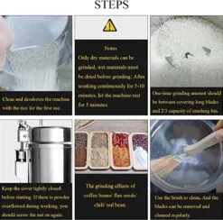 Professionele Elektrische Graanmolen - 800g Keukenmolen - Spice Grinder - Elektrische Kruidenmolen - RVS 3000W - 36000 (r/p) - Overload Protection -Kookgerei Koning Verkoop 1200x1183 11