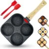 W&Z® Pannenkoekenpan Inductie - Pancake Pan - Omeletpan - Omeletmaker -Eierpan- Anti Aanbak - 4 Vakjes