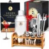Bar Dedicated - Cocktailshaker Set 16 Delig - Cocktail Set Inclusief Nederlandstalig Receptenboek (750ml)
