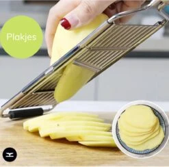 Merkloos Groentesnijder 4-in-1 Rasp - Mandoline – Julienne - Groentensnijder – 4 Opzetstukken – Vaatwasserbestendig – Handmatig Snijden, Schaven En Raspen - Foodprocessor - Keukengereedschap - Multifunctioneel -Kookgerei Koning Verkoop 1200x1185 12