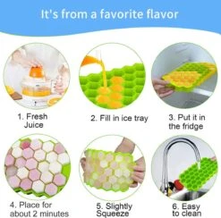 Siliconen IJsblokjesvorm Met Deksel Assorti - IJsklontjesvorm - IJsklontjes - IJsvormpjes Maker - Fruit IJs - Babyvoeding - IJsjes Maken - Fruit Voor Smoothies Invriezen - IJslolly's - Hapjes - IJsklontjes Vorm - Herbruikbaar - BPA Vrij - Hexagon -Kookgerei Koning Verkoop 1200x1185 15