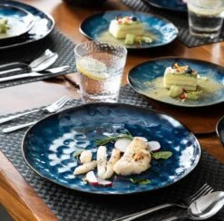 Serviesset 8 Personen - 24 Delig - Handgemaakt - Blauw -Kookgerei Koning Verkoop 1200x1185 6