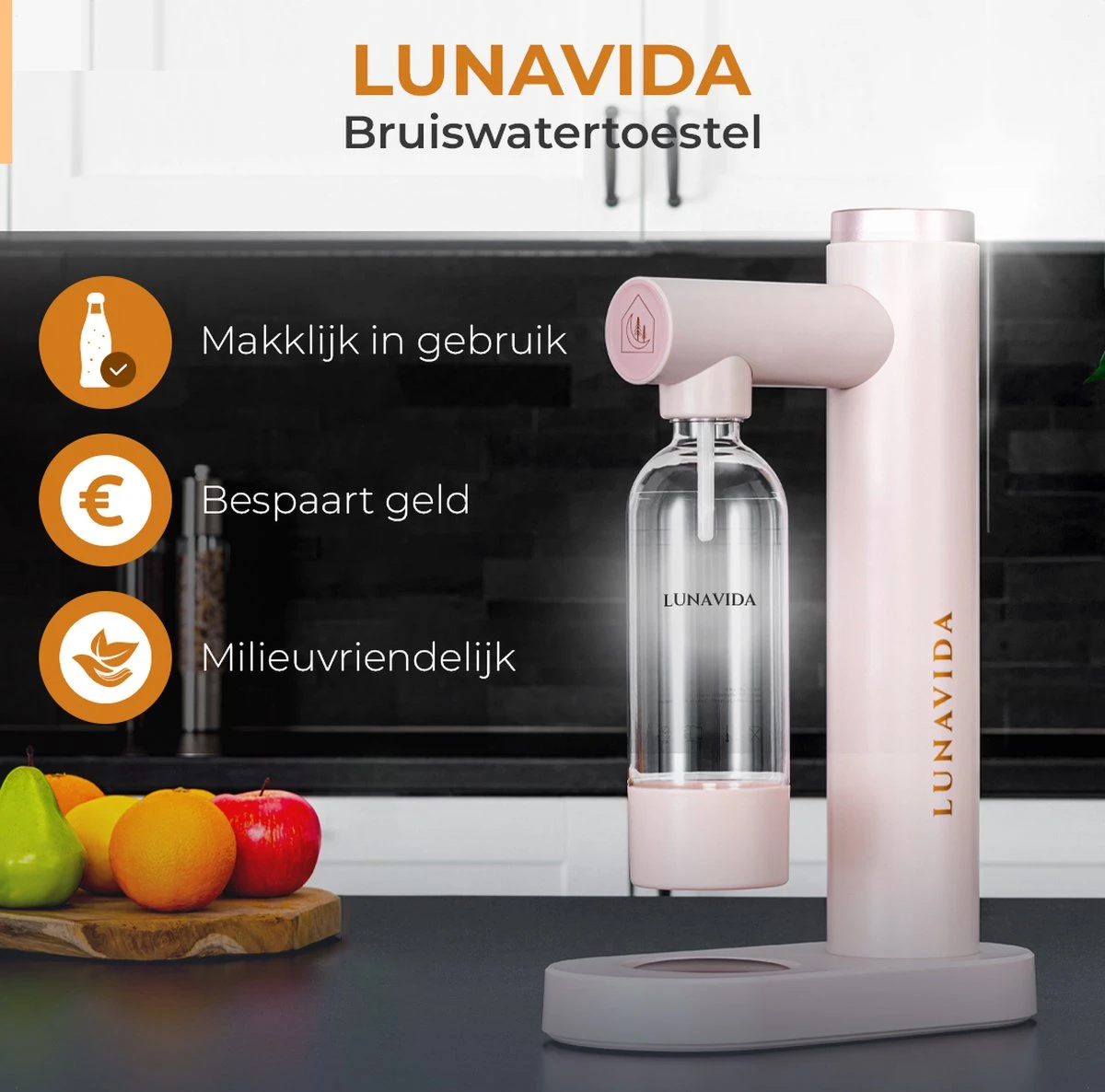 LunaVida's Nieuwe SodaMaker - Roze - Bruiswatertoestel 7 LunaVida's Nieuwe SodaMaker - Roze - Bruiswatertoestel - Afbeelding 7
