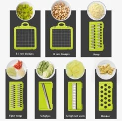 Cuisine Club Multifunctionele Groentesnijder 7 In 1 - Mandoline Groente Snijder - Keukensnijder - Frietsnijder 9 Cuisine Club Multifunctionele Groentesnijder 7 In 1 - Mandoline Groente Snijder - Keukensnijder - Frietsnijder -Kookgerei Koning Verkoop 1200x1187 12