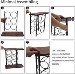 Nezr® Wijnrek - Luxe Design - Wijnrek Hout - Wijnrek Metaal - Wijnglashouder - Wijnfleshouder - Bruin 13 Nezr® Wijnrek - Luxe Design - Wijnrek Hout - Wijnrek Metaal - Wijnglashouder - Wijnfleshouder - Bruin -Kookgerei Koning Verkoop 1200x1187 28