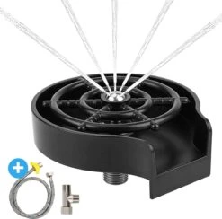 Merkloos Glazenspoeler Gootsteen – Glazen Wasser – Horeca Spoel Kraan – Aanrecht Organizer – Borstel Bierglasreiniger – Keuken Accessoires