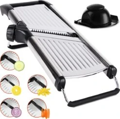 Chef’s Palace Multifunctionele Groentesnijder - Keukenmandoline - Mandoline Slicer - Keukensnijder - Uiensnijder & Frietsnijder - RVS