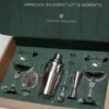 Cocora Martini Set - 9-delige RVS Cocktail Set - Cocktail Shaker - Martini Coupe Glazen - Cocktail Boek - Luxe Cadeauverpakking - Zilver