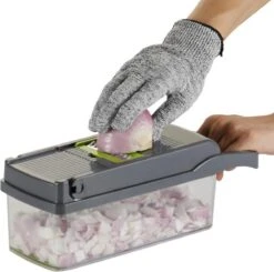 Merkloos Mandoline - Multifunctionele Groentesnijder - Groentesnijder - Keukengerei - Groentesnijder Met Opbergbox - Keukenmandoline - Allessnijder - Snijmachine - Groentehakker - Slicer Dicer - Groen - Groentesnijder Handmatig -Kookgerei Koning Verkoop 1200x1190 16