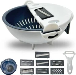 Roegaarden Groentesnijder - Multifunctioneel - Eiersnijder - 8 Snijvormen - Veilig Snijden