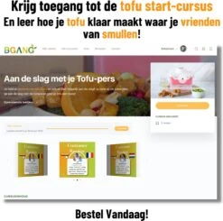 BGANG Tofu Pers/Tofu Press + Marineer Box Incl. Recepten E-boek En Tofu Start Cursus - 2-in-1 Functie - Vegan - Vegetarisch -Kookgerei Koning Verkoop 1200x1191 35