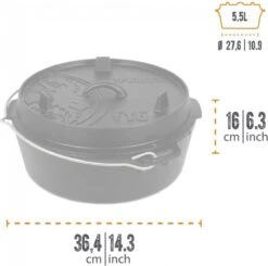 Petromax - Dutch Oven 5,5L/ft 6 - Zonder Pootjes 12 Petromax - Dutch Oven 5,5L/ft 6 - Zonder Pootjes -Kookgerei Koning Verkoop 1200x1191 36
