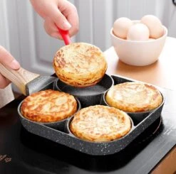 Professionele Koekenpan - Inductie - Voor Eieren / Pannekoeken / Hamburgers - Bakpan - Pan Voor 4 Eieren - Crepe Maker - Pannenkoekenmaker - Braadpan - Anti Aanbaklaag -Kookgerei Koning Verkoop 1200x1191 38