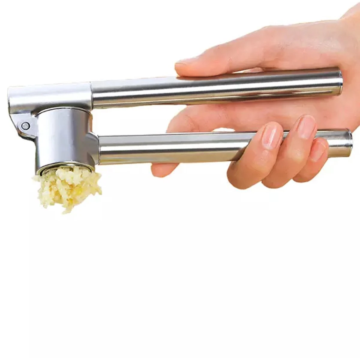 Knoflookpers - Gemberpers - RVS - Vaatwasserbestendig - Hoogwaardig Roestvrijstaal 6 Knoflookpers - Gemberpers - RVS - Vaatwasserbestendig - Hoogwaardig Roestvrijstaal - Afbeelding 6