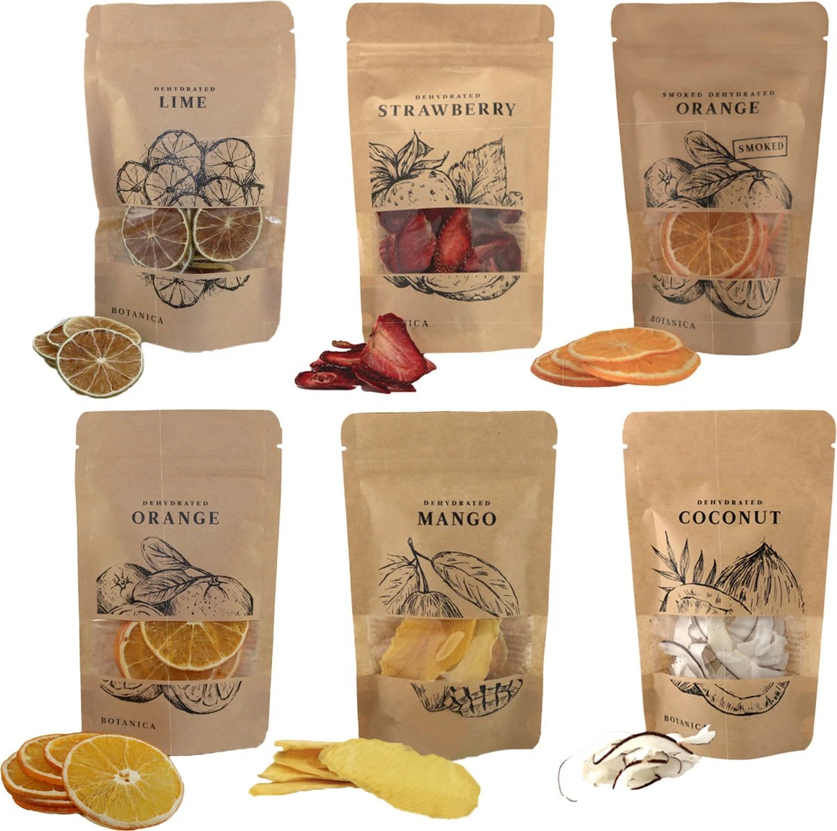 BOTANICA Gedroogde Vruchten Mix 6 Soorten (6 X 20 G). Perfecte Garnering In Cocktails Of In Je Favoriete Gin. 1 BOTANICA Gedroogde Vruchten Mix 6 Soorten (6 X 20 G). Perfecte Garnering In Cocktails Of In Je Favoriete Gin.