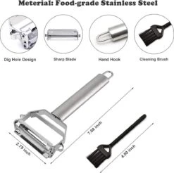 House Of Husk Dubbelzijdig Dunschiller - Julienne - Groenteschiller - Fruitsnijder -Kookgerei Koning Verkoop 1200x1194 21