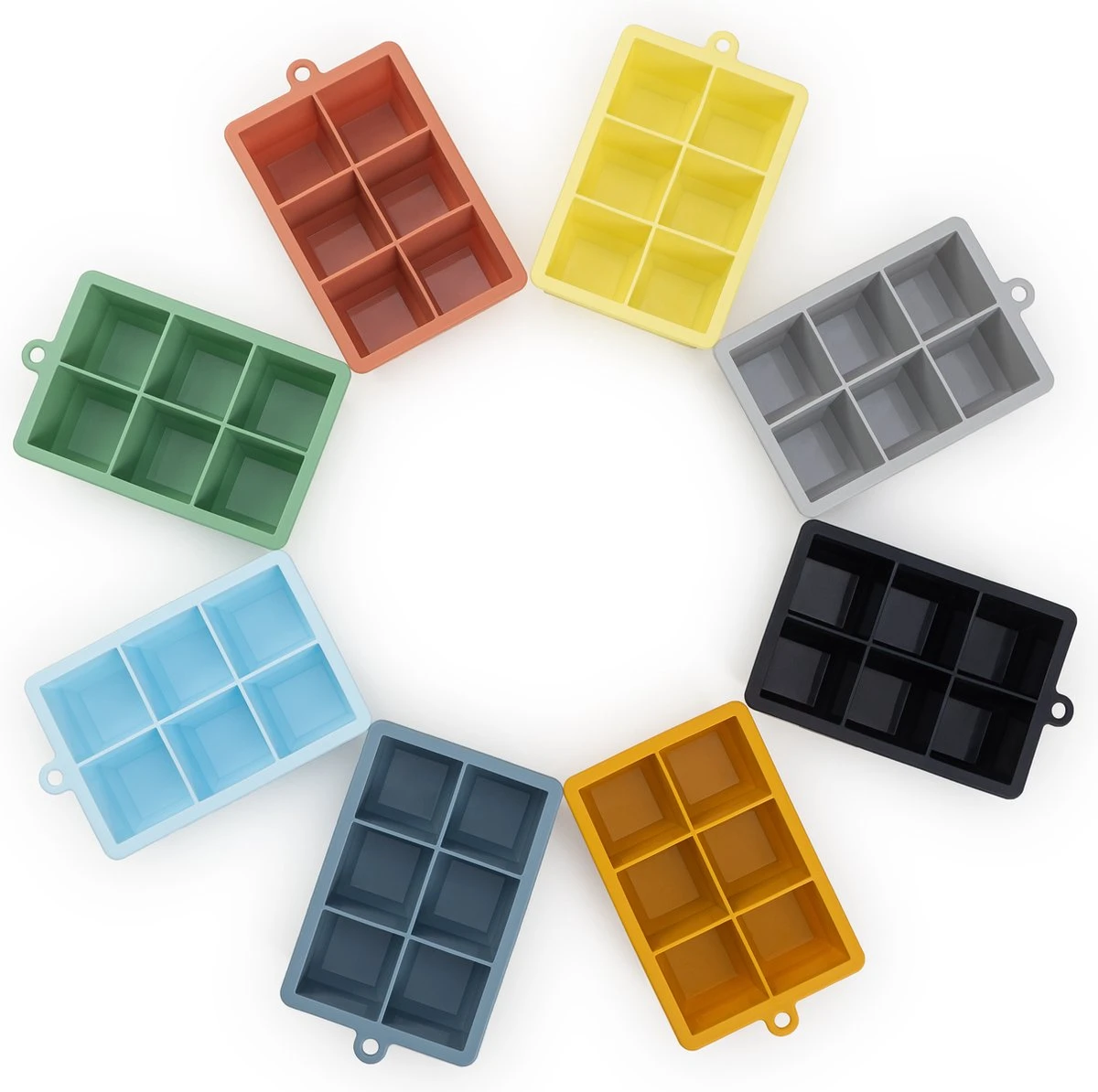 Blumtal IJsblokjesvorm - 2 X 6 IJsblokjes - Hoogwaardig Siliconen - 12 Stuks - 4,4 Cm - Ultimate Grey - Grijs / Geel 4 Blumtal IJsblokjesvorm - 2 X 6 IJsblokjes - Hoogwaardig Siliconen - 12 Stuks - 4,4 Cm - Ultimate Grey - Grijs / Geel - Afbeelding 4