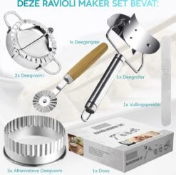 Qualisce Dumpling Maker - Ravioli Snijder - Deegroller - Rvs -Kookgerei Koning Verkoop 1200x1194 30