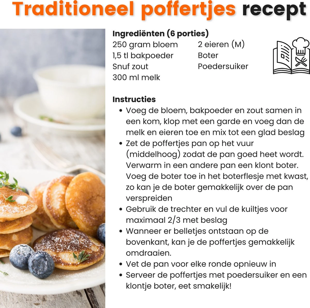 Kicinn Poffertjespan - Poffertjesmaker - Poffertjespan Inductie - Ø 24 Cm - 19 Poffertjes - Inclusief Handvaten 8 Kicinn Poffertjespan - Poffertjesmaker - Poffertjespan Inductie - Ø 24 Cm - 19 Poffertjes - Inclusief Handvaten - Afbeelding 8