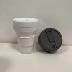 Koffiebeker - Reisbeker - Siliconen Beker - Opvouwbaar - Zwart - Drinkbeker - To Go -Kookgerei Koning Verkoop 1200x1194 4