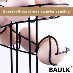 Eiermand – Eierrek – Eierhouder – Eieren – 360° - Zwart - Pasen - 39 Eieren - BAULK® 13 Eiermand – Eierrek – Eierhouder – Eieren – 360° - Zwart - Pasen - 39 Eieren - BAULK® -Kookgerei Koning Verkoop 1200x1197 32