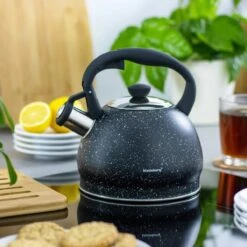 Fluitketel Inductie Gas Waterkoker 2.0 L ‘’Cosenza’’ Mat Zwart RVS -Kookgerei Koning Verkoop 1200x1198 105