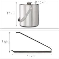 Relaxdays - Ijsemmer Met Tang En Deksel 2 Liter - Ijsblokjesemmer Zilver - RVS 7 Relaxdays - Ijsemmer Met Tang En Deksel 2 Liter - Ijsblokjesemmer Zilver - RVS -Kookgerei Koning Verkoop 1200x1198 120