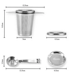 Theezeef Met Handvat Inclusief Lekplaatje En Kruiden Knijper - Thee Ei Voor Losse Thee - Theefilter Voor Losse Thee - Thee Infuser -Kookgerei Koning Verkoop 1200x1198 123